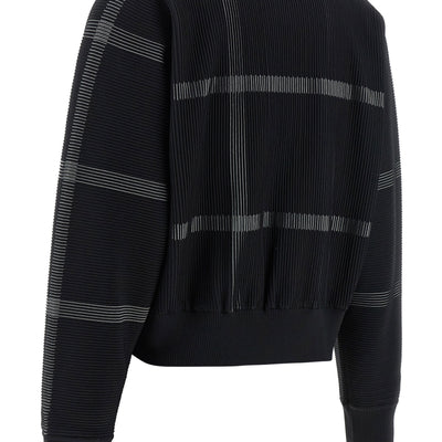 Pleats Please Issey Miyake Crossing Knit Sweater