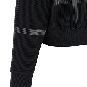 Pleats Please Issey Miyake Crossing Knit Sweater