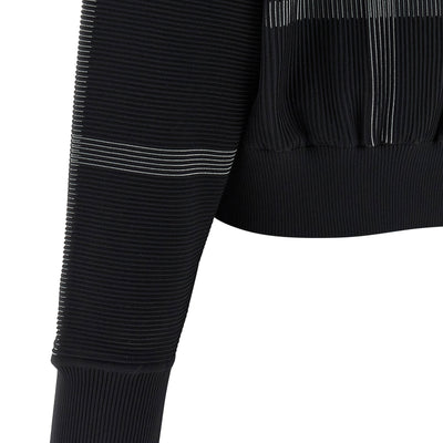 Pleats Please Issey Miyake Crossing Knit Sweater