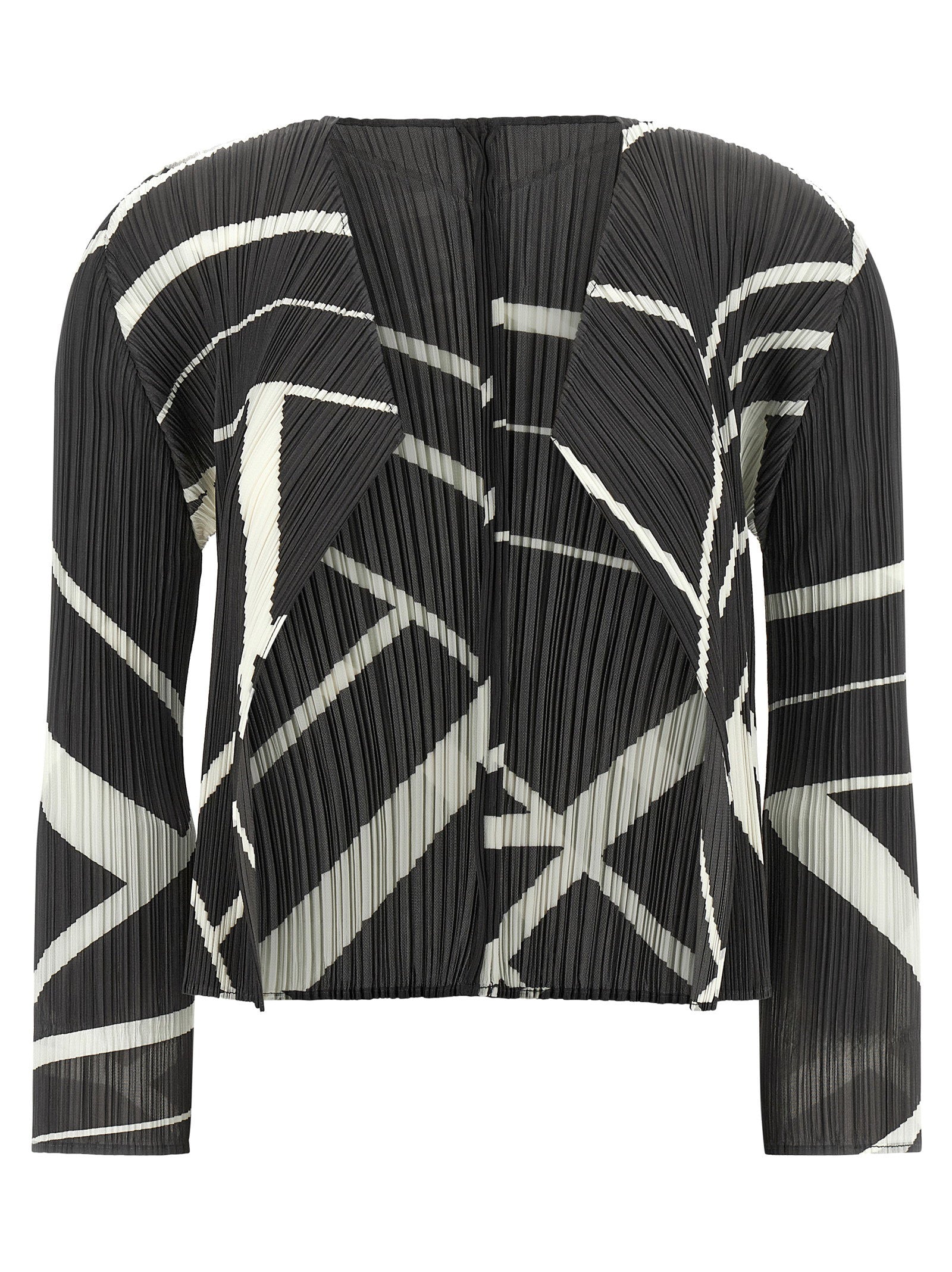 Pleats Please Issey Miyake Fold Line Cardigan