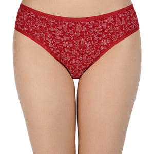 Printed Low Rise Bikini (Pack of 3)