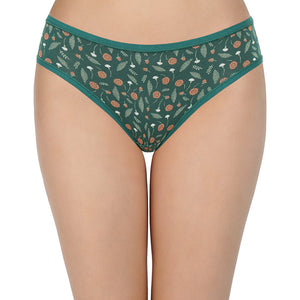 Printed Mid Rise Bikini Panty (Pack of 3)