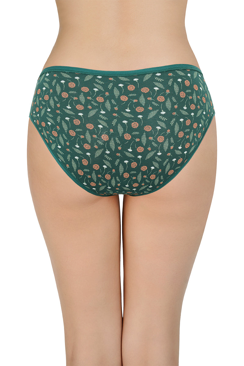 Printed Mid Rise Bikini Panty (Pack of 3)