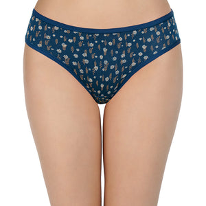 Printed Mid Rise Bikini Panty (Pack of 3)