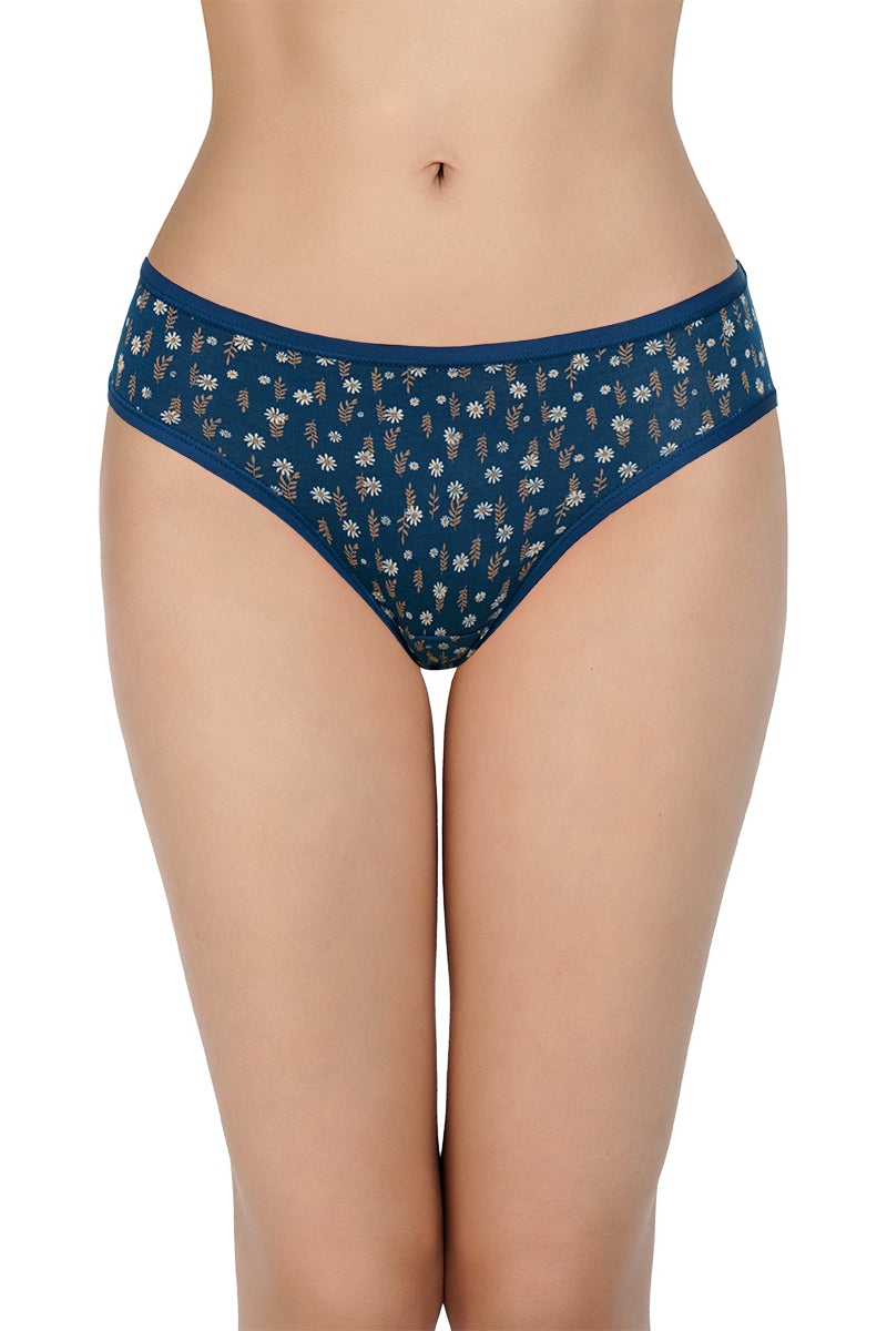 Printed Mid Rise Bikini Panty (Pack of 3)