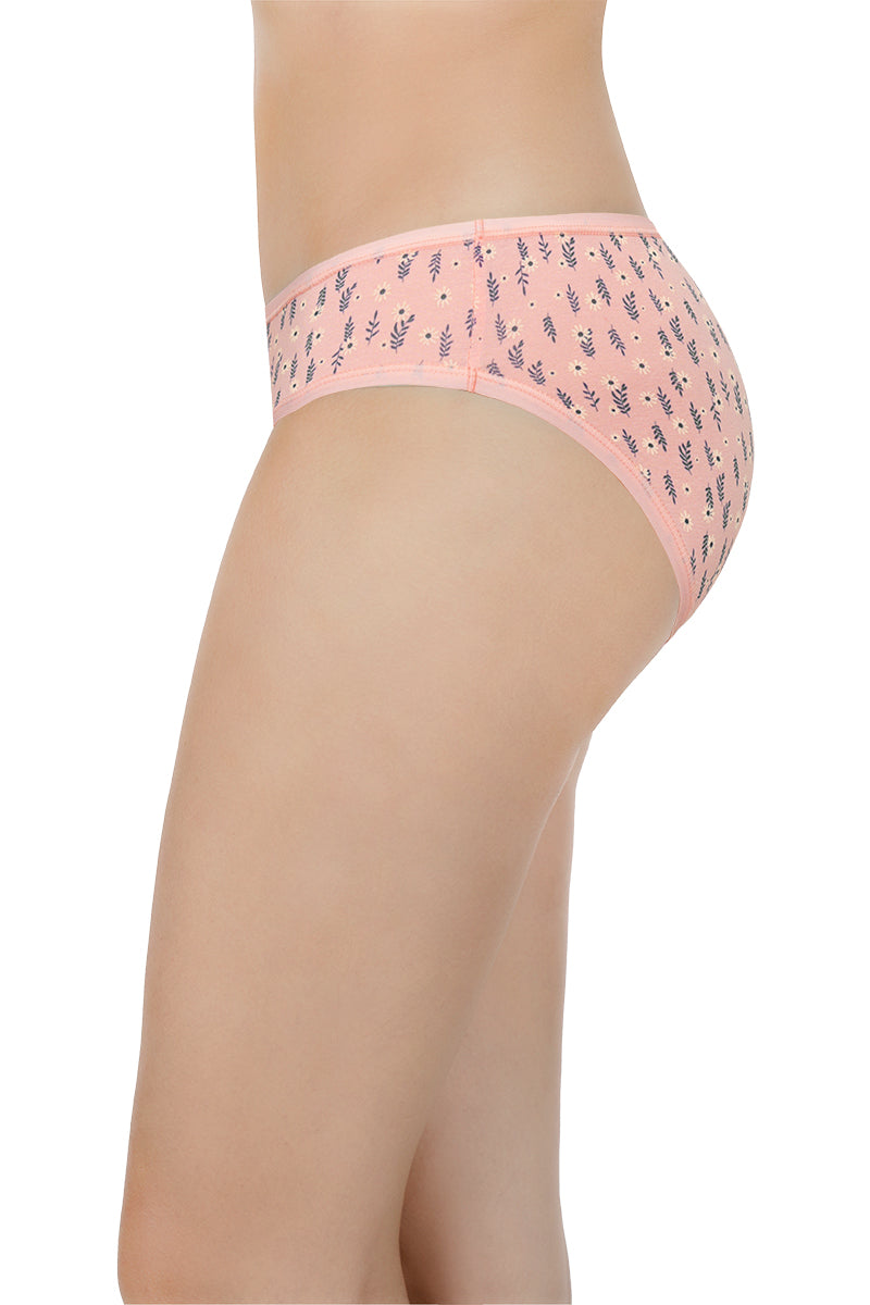 Printed Mid Rise Bikini Panty (Pack of 3)