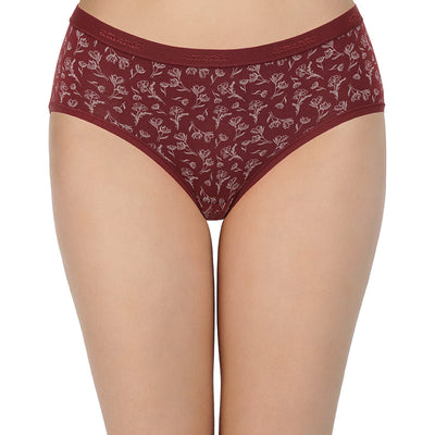 Printed Mid Rise Hipster Panty (Pack of 3)