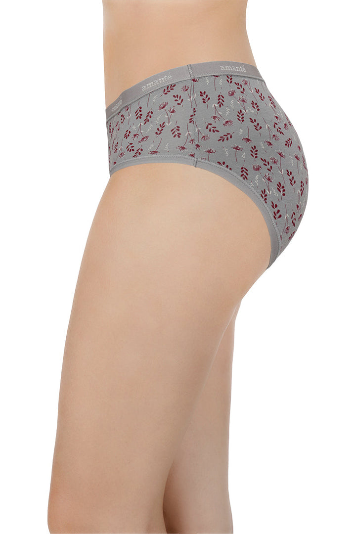 Printed Mid Rise Hipster Panty (Pack of 3)