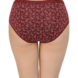 Printed Mid Rise Hipster Panty (Pack of 3)