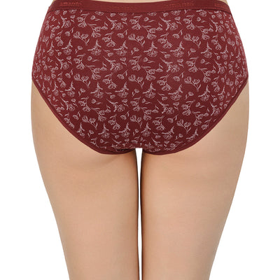 Printed Mid Rise Hipster Panty (Pack of 3)
