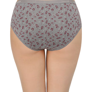 Printed Mid Rise Hipster Panty (Pack of 3)