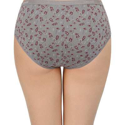 Printed Mid Rise Hipster Panty (Pack of 3)
