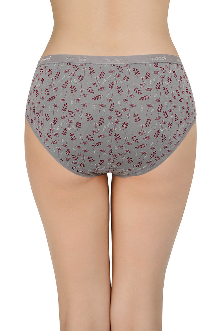 Printed Mid Rise Hipster Panty (Pack of 3)