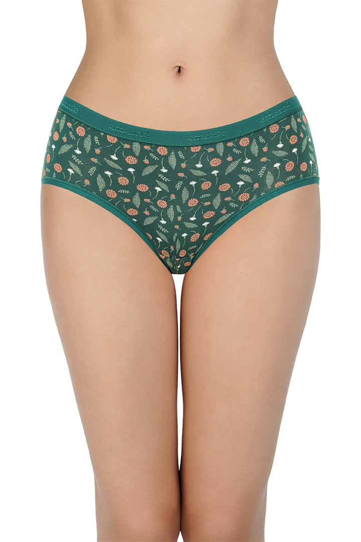 Printed Mid Rise Hipster Panty (Pack of 3)