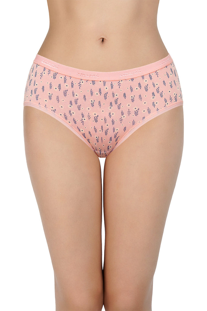 Printed Mid Rise Hipster Panty (Pack of 3)