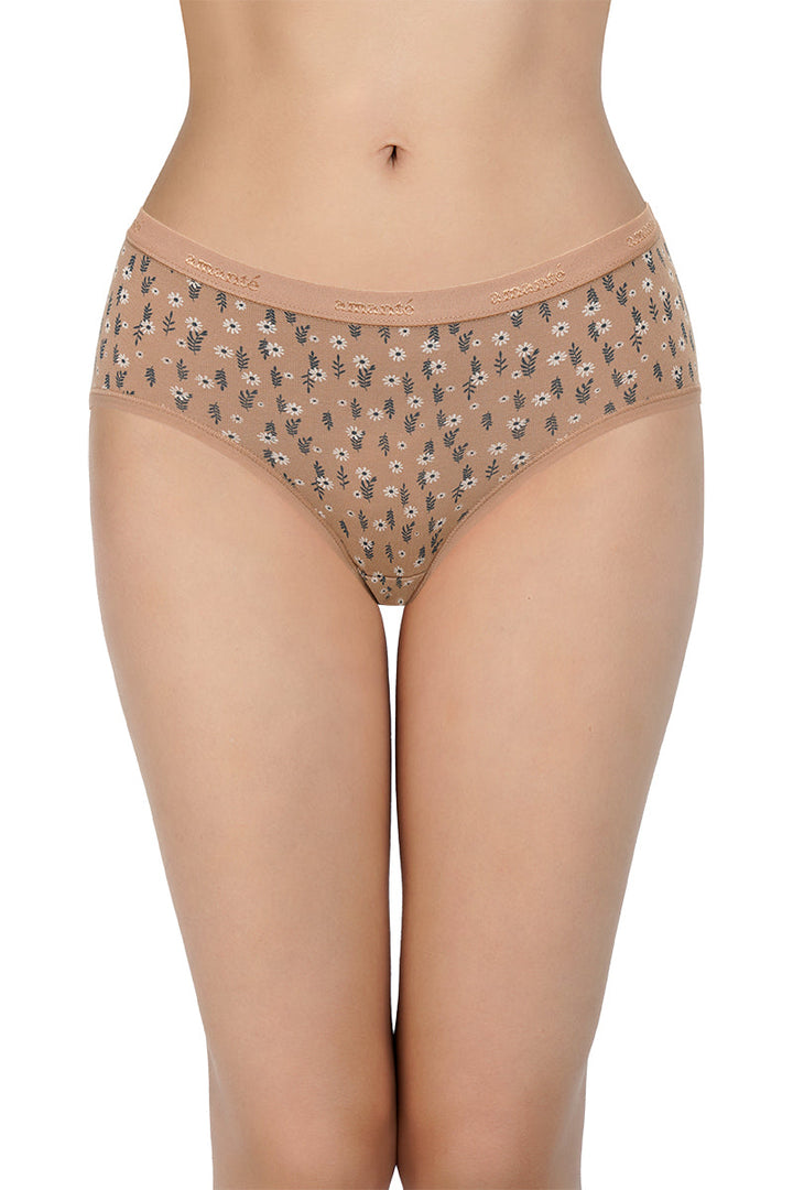 Printed Mid Rise Hipster Panty (Pack of 3)