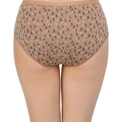 Printed Mid Rise Hipster Panty (Pack of 3)