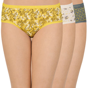 Printed Low Rise Hipster (Pack of 3)
