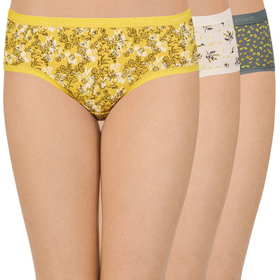 Printed Low Rise Hipster (Pack of 3)