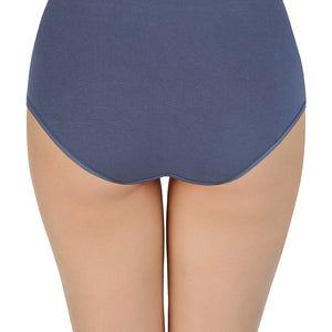 Solid High Rise Full Brief (Pack of 3)