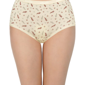 Printed High Rise Full Briefs (Pack of 3)