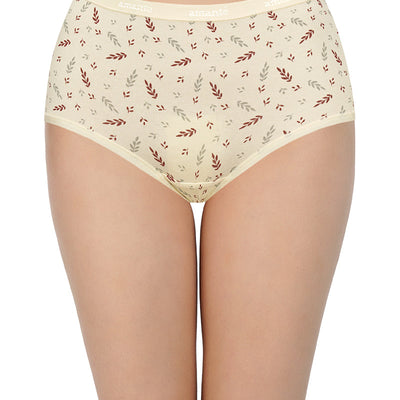 Printed High Rise Full Briefs (Pack of 3)