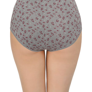 Printed High Rise Full Briefs (Pack of 3)