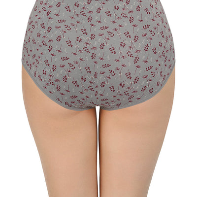 Printed High Rise Full Briefs (Pack of 3)