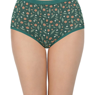 Printed High Rise Full Briefs (Pack of 3)