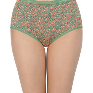 Printed High Rise Full Briefs (Pack of 3)