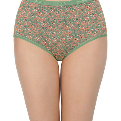 Printed High Rise Full Briefs (Pack of 3)