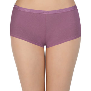 Solid Mid Rise Boyshorts (Pack of 2)