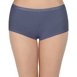 Solid Mid Rise Boyshorts (Pack of 2)