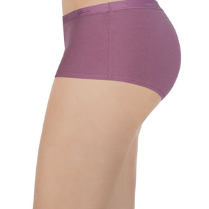 Solid Mid Rise Boyshorts (Pack of 2)