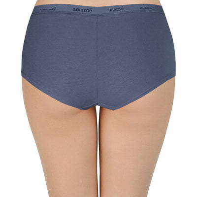 Solid Mid Rise Boyshorts (Pack of 2)
