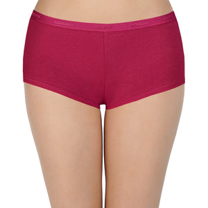 Solid Mid Rise Boyshorts (Pack of 2)