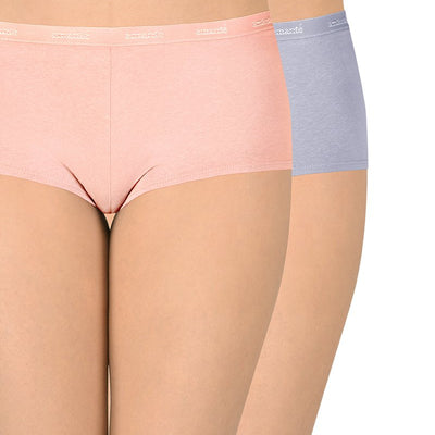 Solid Low Rise Boyshorts (Pack of 2)