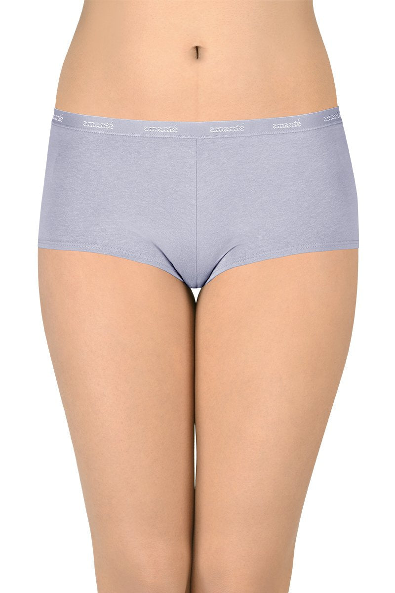 Solid Low Rise Boyshorts (Pack of 2)