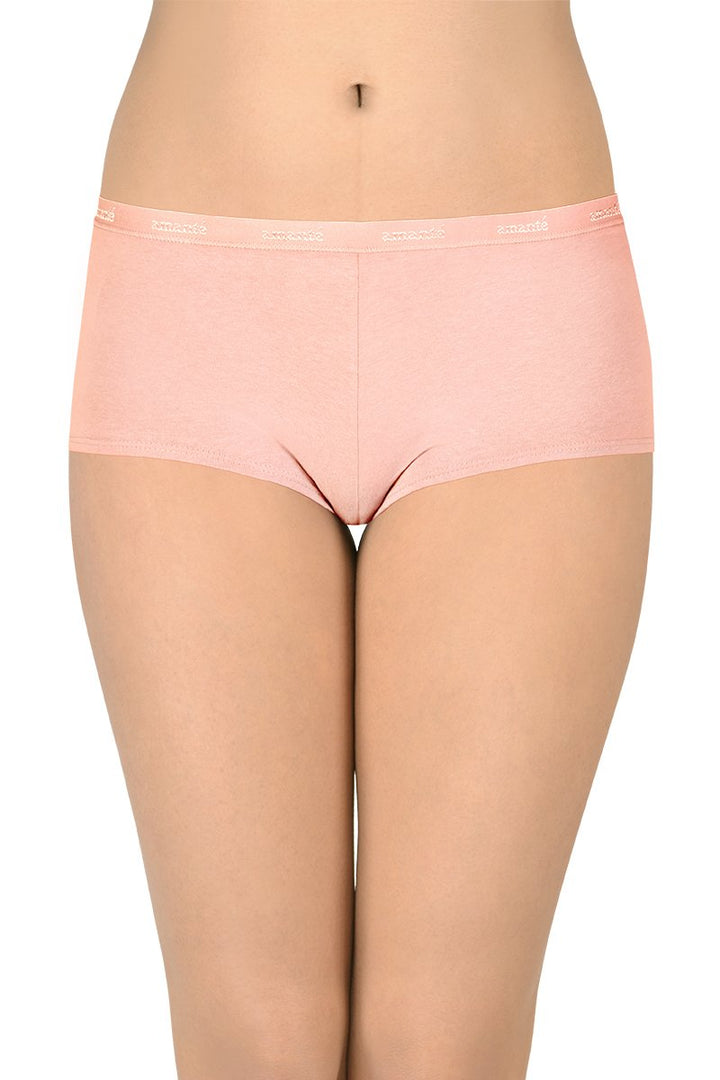 Solid Low Rise Boyshorts (Pack of 2)