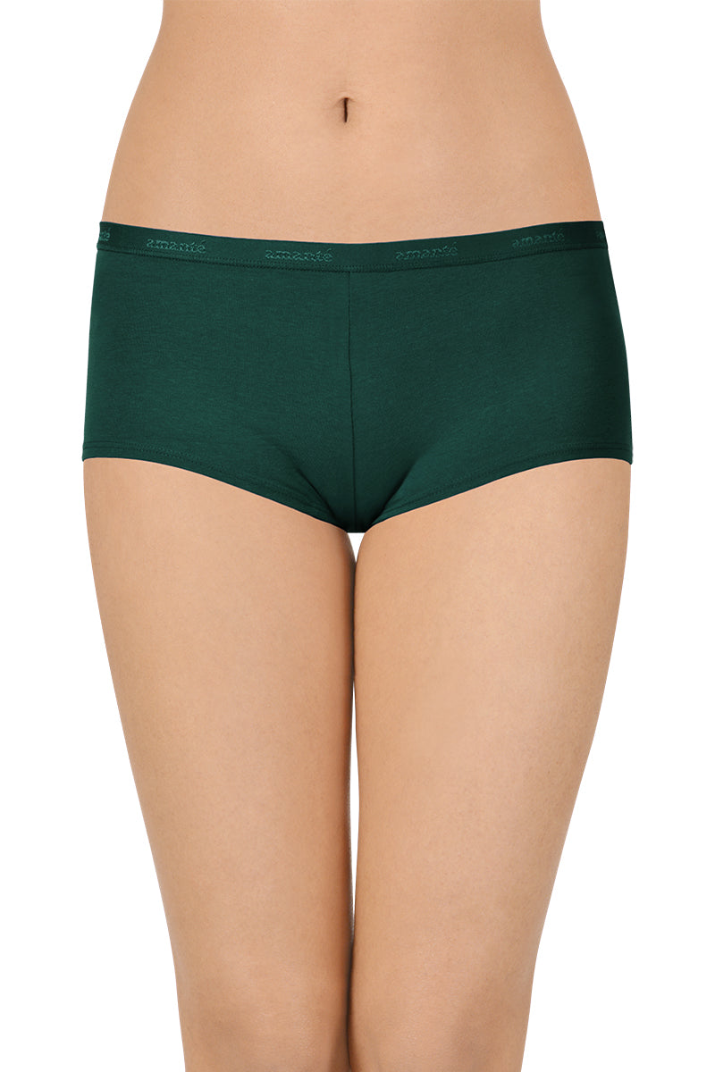 Solid Low Rise Boyshorts (Pack of 2)