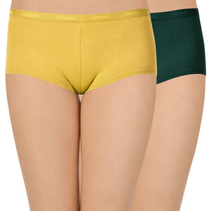 Solid Low Rise Boyshorts (Pack of 2)