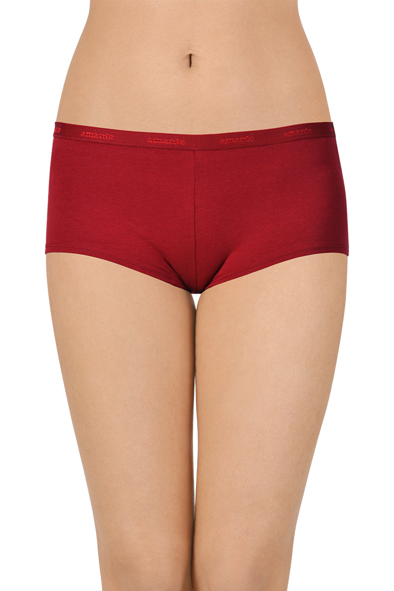 Solid Low Rise Boyshorts (Pack of 2)