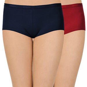 Solid Low Rise Boyshorts (Pack of 2)