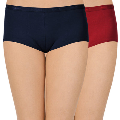 Solid Low Rise Boyshorts (Pack of 2)