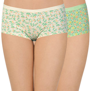 Printed Low Rise Boyshort Panty (Pack of 2)