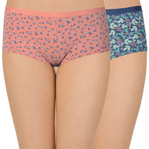 Printed Low Rise Boyshort Panty (Pack of 2)