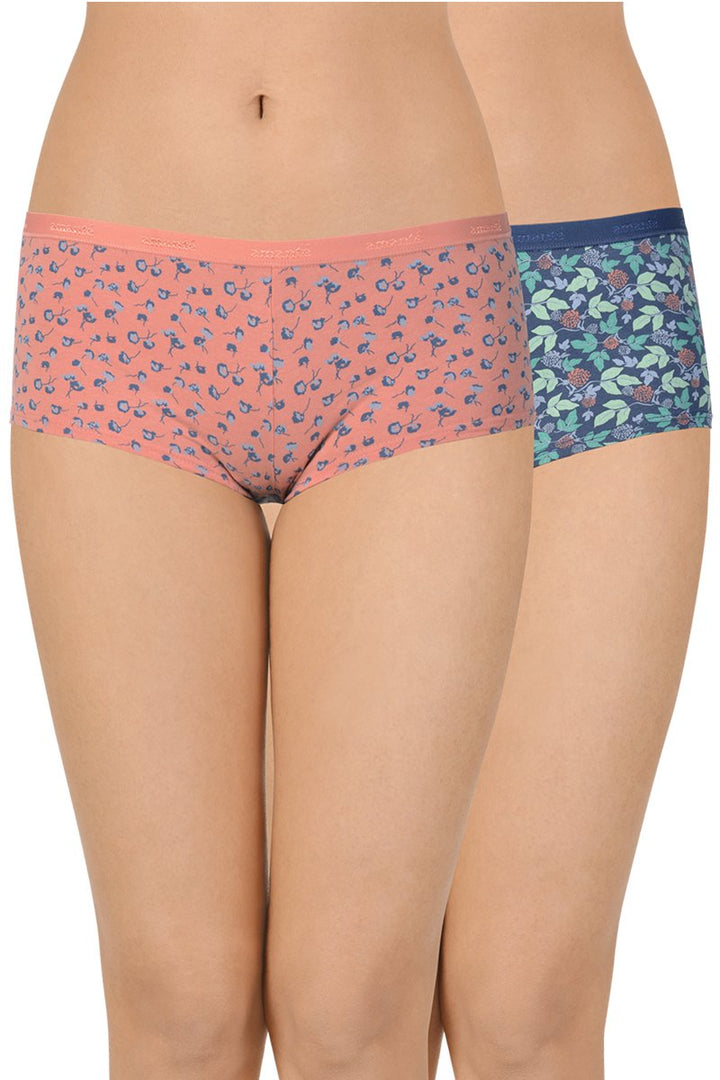 Printed Low Rise Boyshort Panty (Pack of 2)