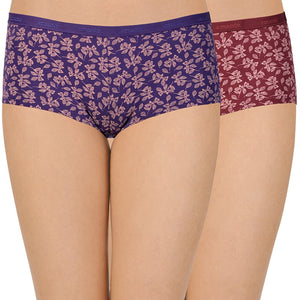 Printed Low Rise Boyshort Panty (Pack of 2)