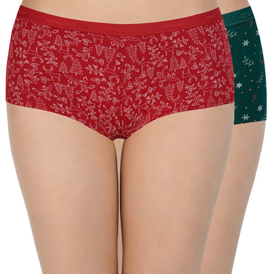 Printed Low Rise Boyshort (Pack of 2)