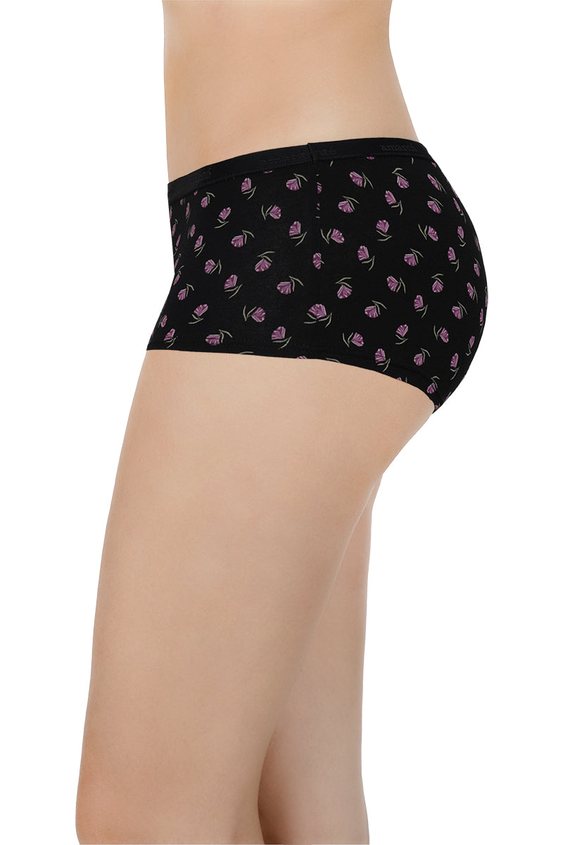 Printed Mid Rise Boyshorts (Pack of 2)